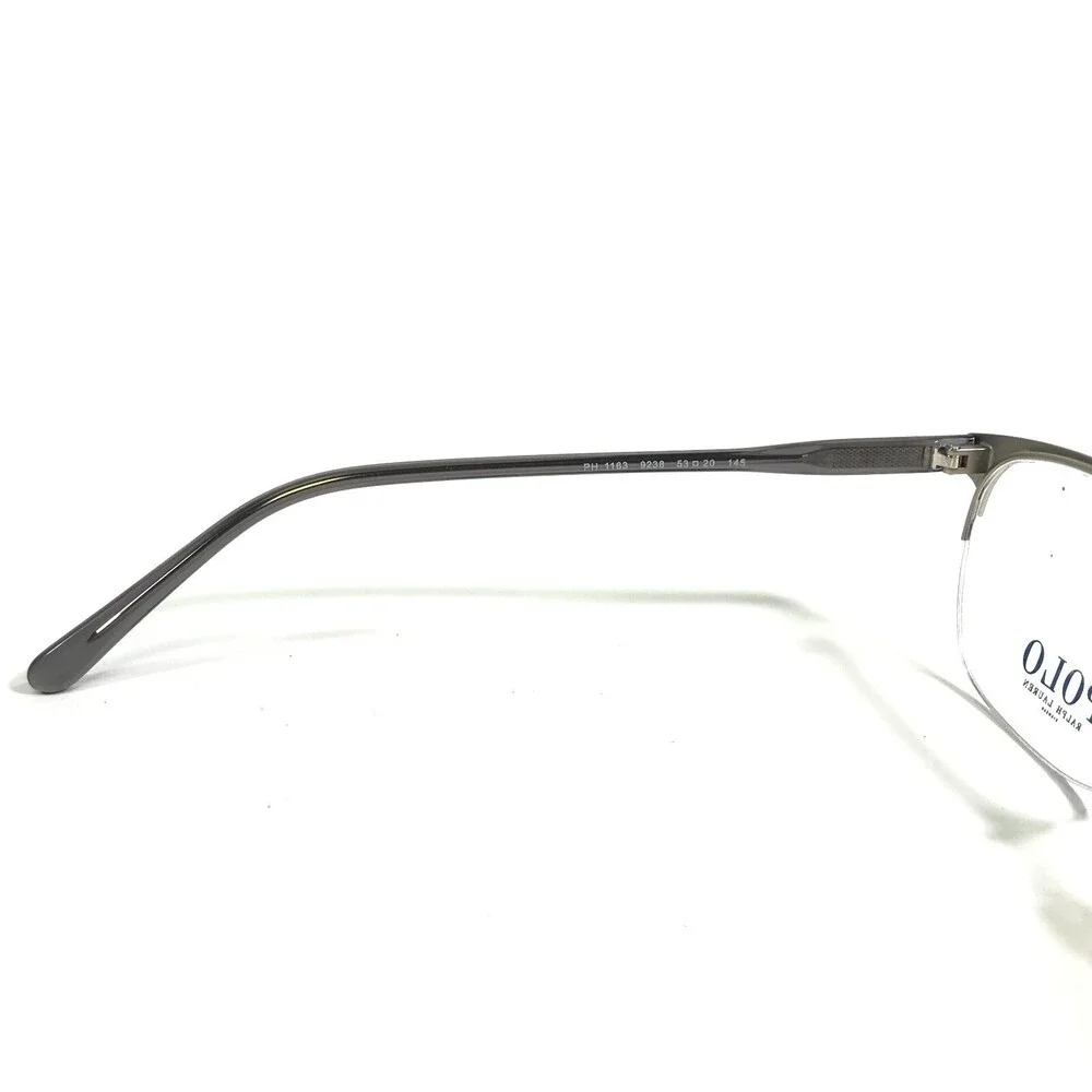 Polo Ralph Lauren Eyeglasses Frames PH 1163 9238 Grey Silver Square 53-20-145